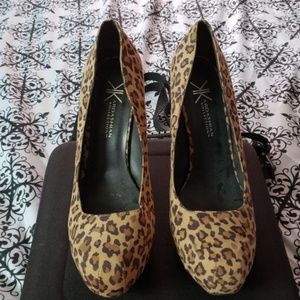 Kardashian Kollection Leopard Print Pumps